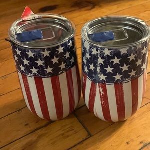 American flag tumbler
